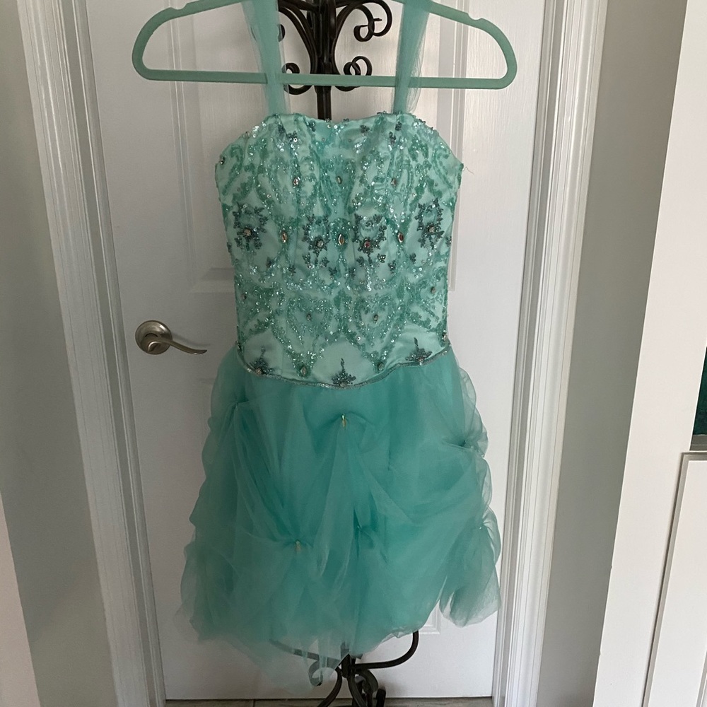 Le Gala aqua dress